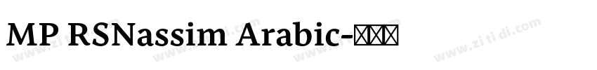MP RSNassim Arabic字体转换 MP RSNassim Arabic字体转换